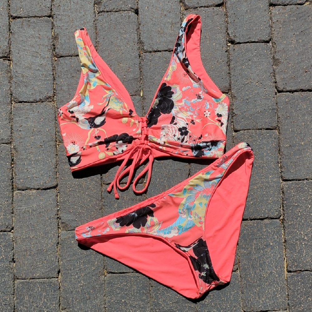 Maaji 'You Are Love Creator' Bikini Top & Signature Bottoms, XL